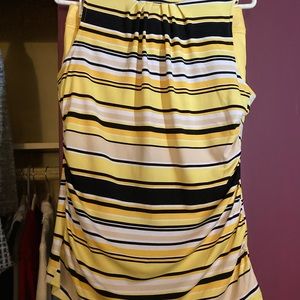 New York and Company multi stripe top size small